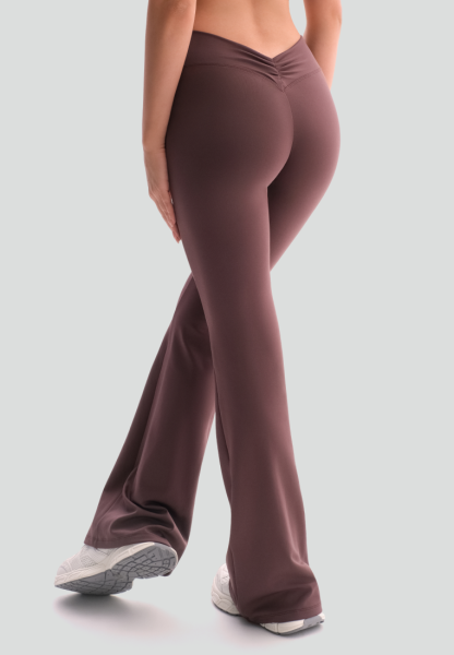 Леггинсы-клеш с v-образным вырезом